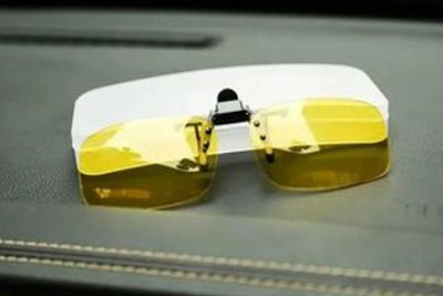 夜視增亮駕駛墨鏡，提升30%弱光視野，夜間行車更安全！